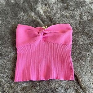 Happily grey pink tube top